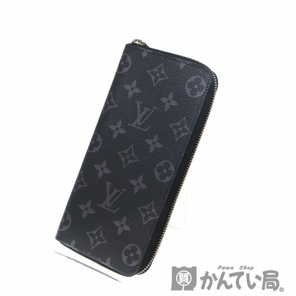 Louis Vuitton Lv Monogram Eclipse Wallet Black Ve… - image 1